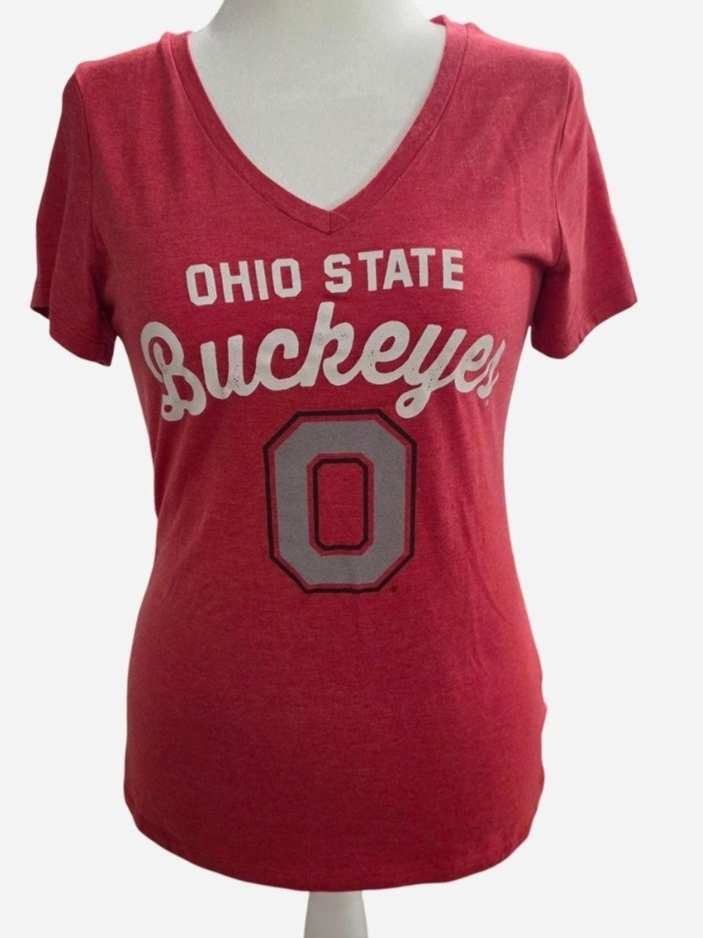 Ohio State Buckeyes Red V-Neck Tee